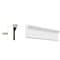 Ekena Millwork 4 1/2"H x 1 1/4"P x 96"L Back Band Casing Moulding, PVC CAS05X01X96BBSWPV - alternate 2